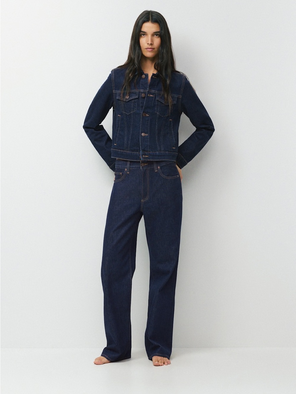 Aritzia Denim Forum Farrah High Rise Wide Leg Jean